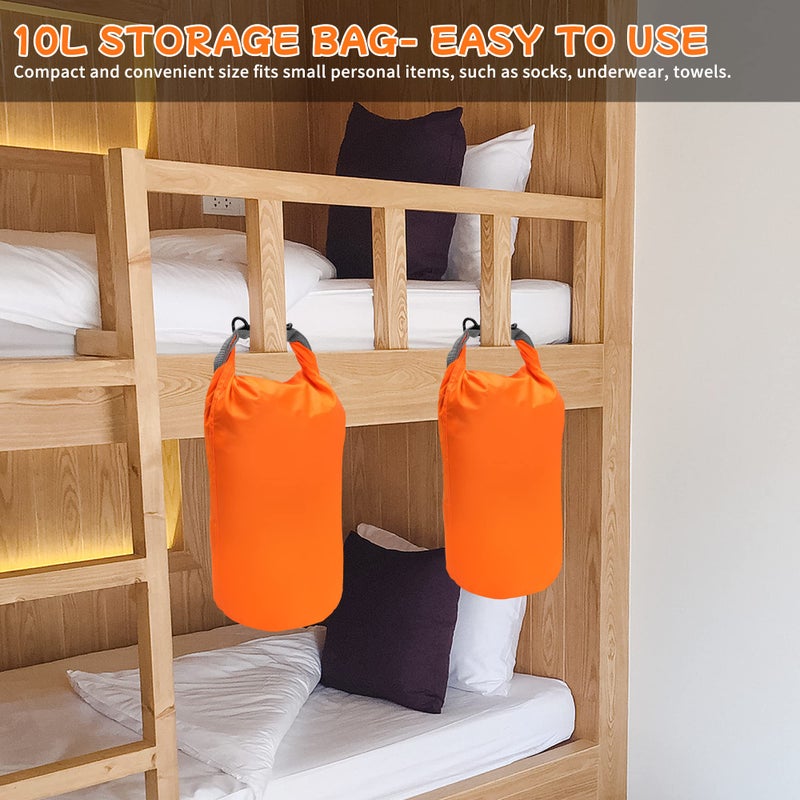 R2Depot Waterproof Dry Bag  5L/10L/20L/40L/70L Dry Storage Bag for Kayaking  Gym  Hiking  Swimming (Purple  10L) - Image 3